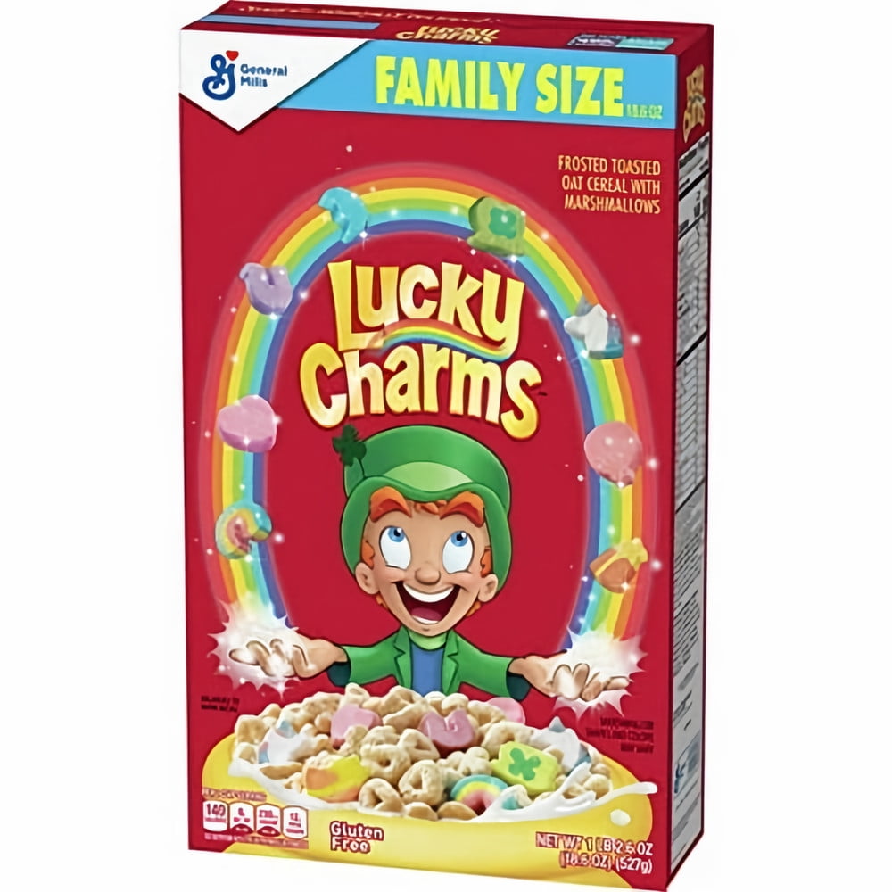 Lucky Charms Breakfast Cereal 18.6 oz (Pack of 6)