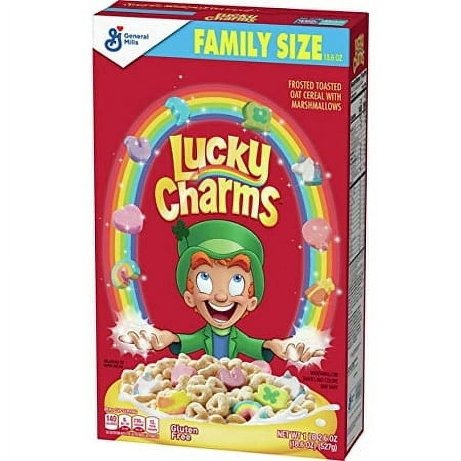 Lucky Charms Breakfast Cereal 18.6 oz (Pack of 8)