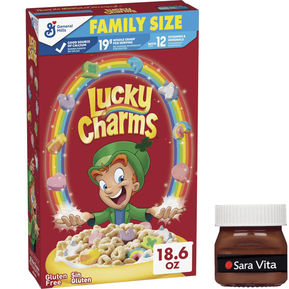 Lucky Charms Gluten Free Marshmallow Cereal, Family Size 18.6 oz