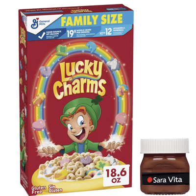 Lucky Charms Gluten Free Marshmallow Cereal, Family Size 18.6 oz