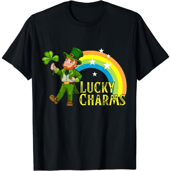 Lucky Charms Irish Lucky Leprechaun St Patricks Day Rainbow T-Shirt