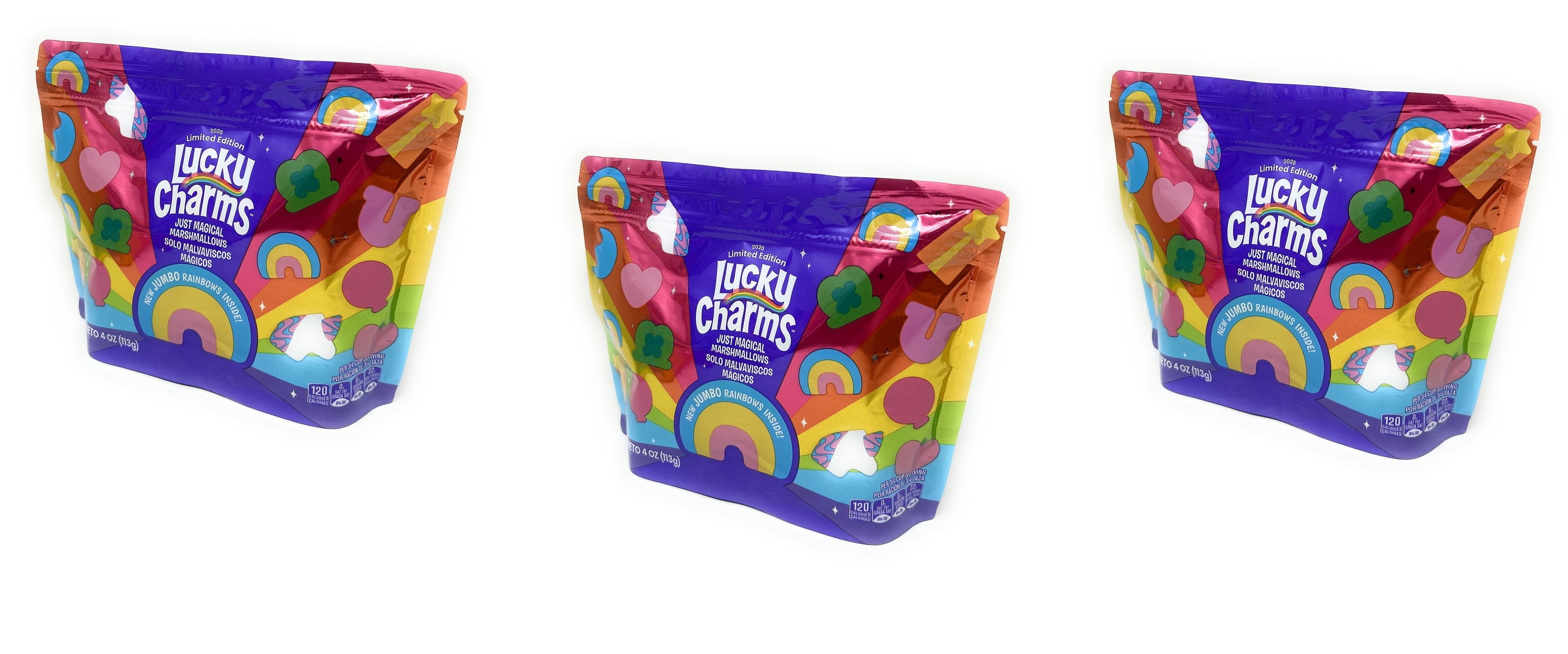 Lucky Charms Magical Marshmallows Puffed 4oz - Pack of 3, Bag
