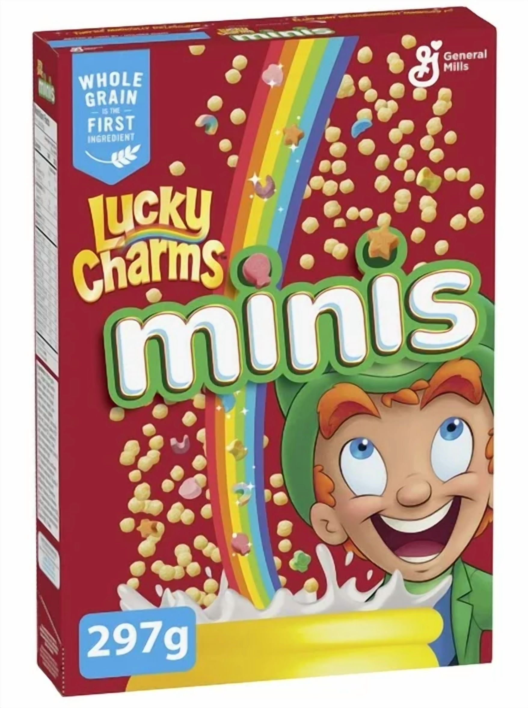 Lucky Charms Minis Breakfast Cereal, Marshmallows, Sweetened Corn