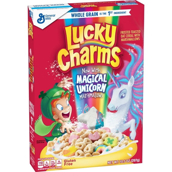 Lucky Charms Breakfast Cereal 10.5 oz Box (Pack of 4)