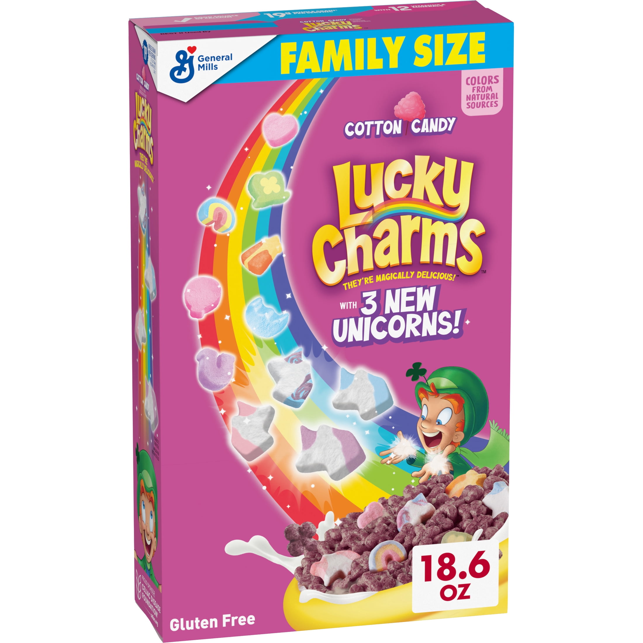 Lucky Charms Unicorn Magic Breakfast Cereal Family Size