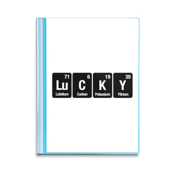 Lucky Checal Element Science Book Sheet Protectors Portfolio Binder Folder