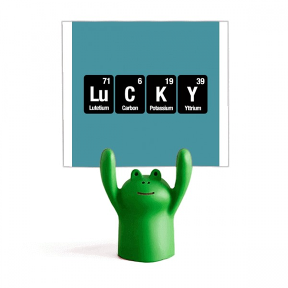 Lucky Checal Element Science Memo Holder Cartoon Animal Frog Stand Decoration