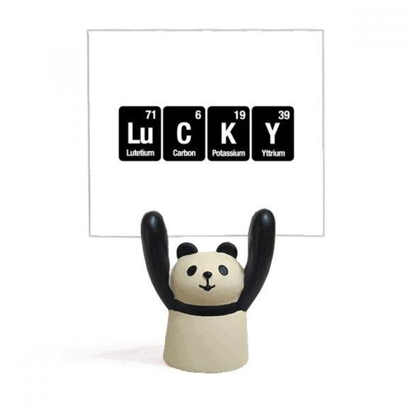 Lucky Checal Element Science Memo Holder Cartoon Animal Panda Stand Decoration