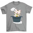 thumbnail image 1 of Lucky Chinese Cat Hat Trick Magic Trick T-Shirt Magician Hat Cute Cat Tee, 1 of 2