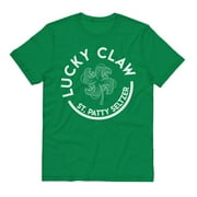 Lucky Claw Funny St. Patrick's Day Shirt Large Kelly Green