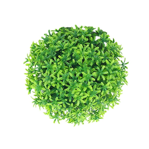 Lucky Clover Ball*1 Decorative Clean Look Artificial Round Plant Lifelike Outdoor Greenery Decorative for Table Decoration Garden Wedding Decor