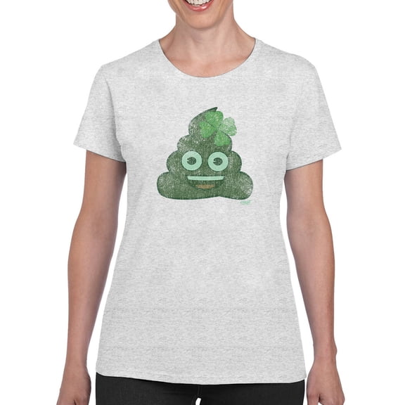 Lucky Clover - Emoji Poo Graphic Women's T-shirt