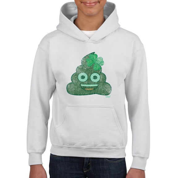 Lucky Clover - Emoji Poo Graphic Youth's Hoodie