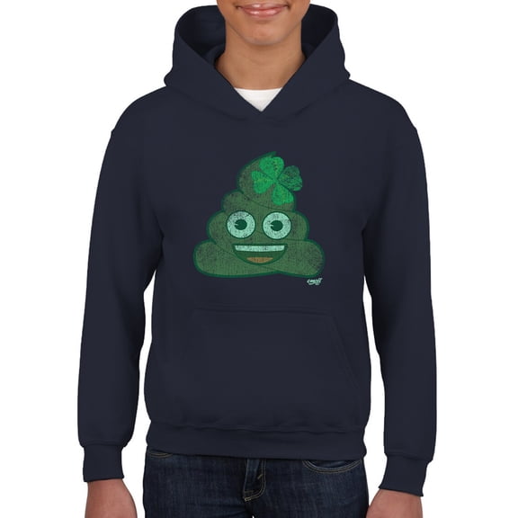 Lucky Clover - Emoji Poo Graphic Youth's Hoodie