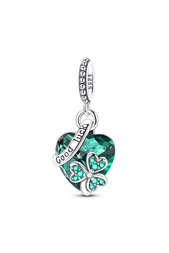 Lucky Clover Silver Plated Charm