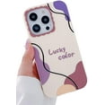 thumbnail image 1 of Lucky Color Line Drawing Oil Painting Soft  for iPhone Case (Purple,iPhone 11), 1 of 6