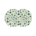 thumbnail image 1 of Lucky Day Round 15 Inch Placemats Set of 2, St. Patrick's Shamrock Rustic Clover Green HeatResistant Non Slip Place Mats for Dining Table, Wipeable Braided Kitchen Table Mats for Housewarming, 1 of 9