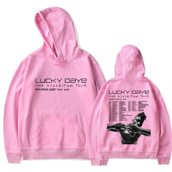 Lucky Daye 2025 The Algorithm Tour Merch Hoodie Unisex Fashion Casual Sweatshirt Street Wear