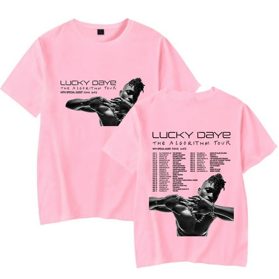 Lucky Daye The Algorithm Tour T-shirt New Women Men Casual Fashion Short Sleeve Tee
