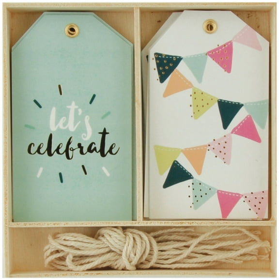 Lucky Dip Gift Tags 12/Box-Let's Celebrate, Pk 3, Kaisercraft
