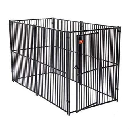 Lucky Dog 10' Steel Modular Kennel for Dogs with Swing Gate