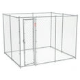 thumbnail image 1 of Lucky Dog 10 x 10 Ft. Heavy Duty Outdoor Chain Link Dog Kennel Enclosure w/ Door, 1 of 12