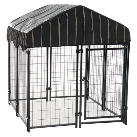 Lucky Dog™ 52"H x 4'W x 4'L Pet Resort Kennel with Cover
