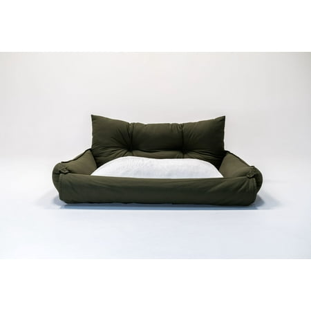 Lucky Dog ® DRIFT Series Convertible Roll Out Bed 30" - Olive