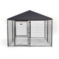 thumbnail image 1 of Lucky Dog STAY Series 10 x 10 x 6 Foot Roofed Steel Frame Dog Kennel, 1 of 11