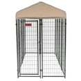 thumbnail image 1 of Lucky Dog STAY Series 4 x 8 x 6 Foot Roofed Steel Frame Villa Dog Kennel, 1 of 10