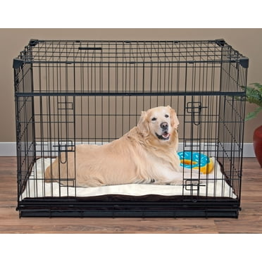 Lucky Dog Sliding Double Door Dog Crate, Large, 42"L