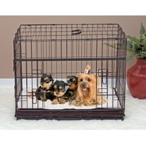 Lucky Dog Sliding Double Door Dog Crate, X-Small, 24"L