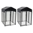 Lucky Dog Uptown 4 x 4 x 6 Foot Heavy Duty Outdoor Covered Dog Kennel