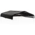 thumbnail image 1 of Lucky Dog Weatherguard Outdoor Dog Kennel Roof Frame & Cover, Black, 5'L x 5'W x 1'H, 1 of 2