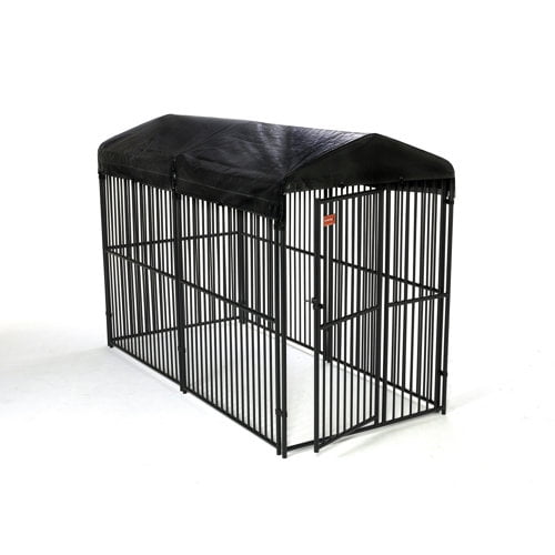 Lucky Dog Welded Wire Outdoor Dog Kennel with Cover, 10'L x 5'W x 6'H