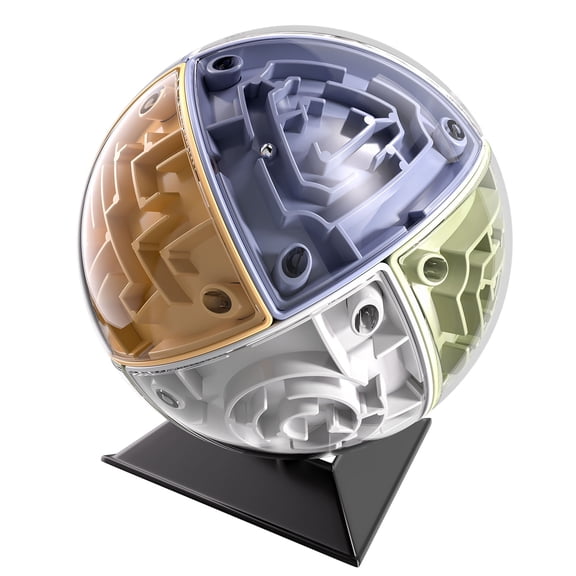 Lucky Doug 3D Puzzle Maze Cube, Kids Brain Teaser, Puzzle Game-Race Game, Brain Game, Educational Toys for Kids Ages 6-8-11+