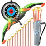 Lucky Doug Kids Bow and Arrow Set with LED Lights, Archery Toy Set for boy age 3 up, Gifts for 3 4 5 6 Years Old Kids Boys