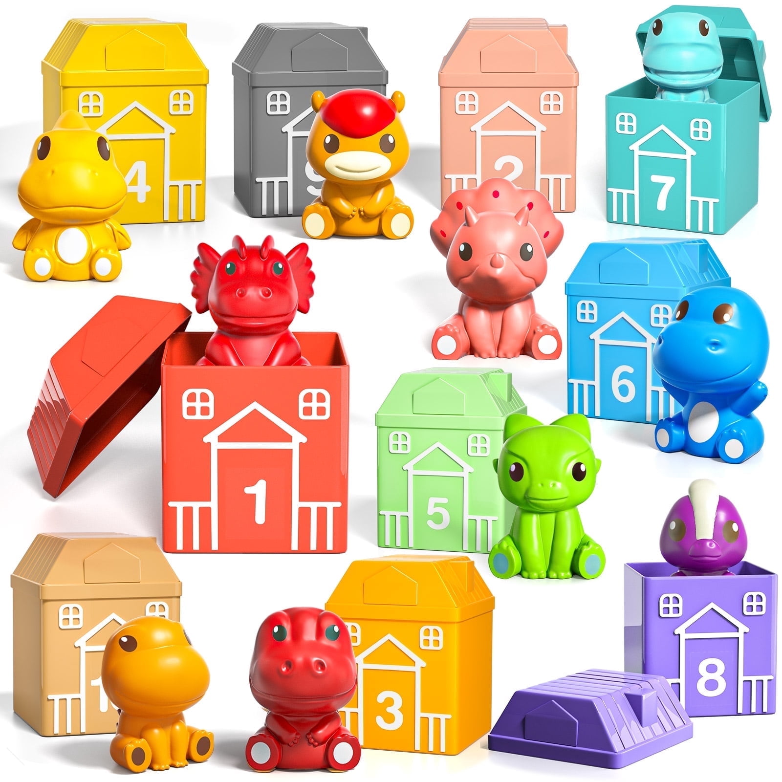 Fine Motor Skills Development Toys Toddler Learning Farm Toy Set - 10 ...