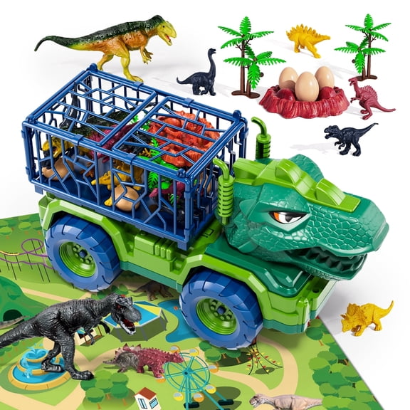 Lucky Doug Dinosaur Truck Toys for 3-6 Years Old Boys, Dinosuar Toy As Great Chirstmas and Birthday Gifts Toys for Boys ages 3 4 5 6