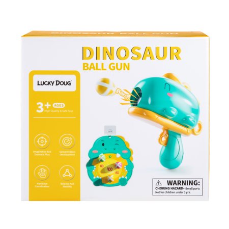 Lucky Doug Kids Dart Board Set with 12 Sticky Balls, Toddlers Indoor Game Toys, Safe Shooting Lawn Game Play Toys for Kids Ages 3-5 5-8