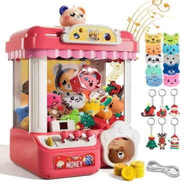 Lucky Doug Claw Machine for kids, Girls Toys with Light Music Mini Arcade Game Set Exercise Hand-Brain Coordination for Kids Age 4-8