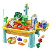 Lucky Doug Toddlers Water Play Sink Toys for Ages 3-6, Play Sink, Water Table, for Fishing Game, Play Food, Play Kitchen-Toys Gifts for 2-6 Years Old