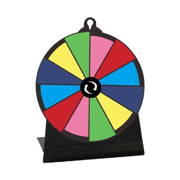 Lucky Draws Roulette Wheel Erasable Fortunes Wheel Tabletop Prize Turntable Easy Assembly Roulette Wheel