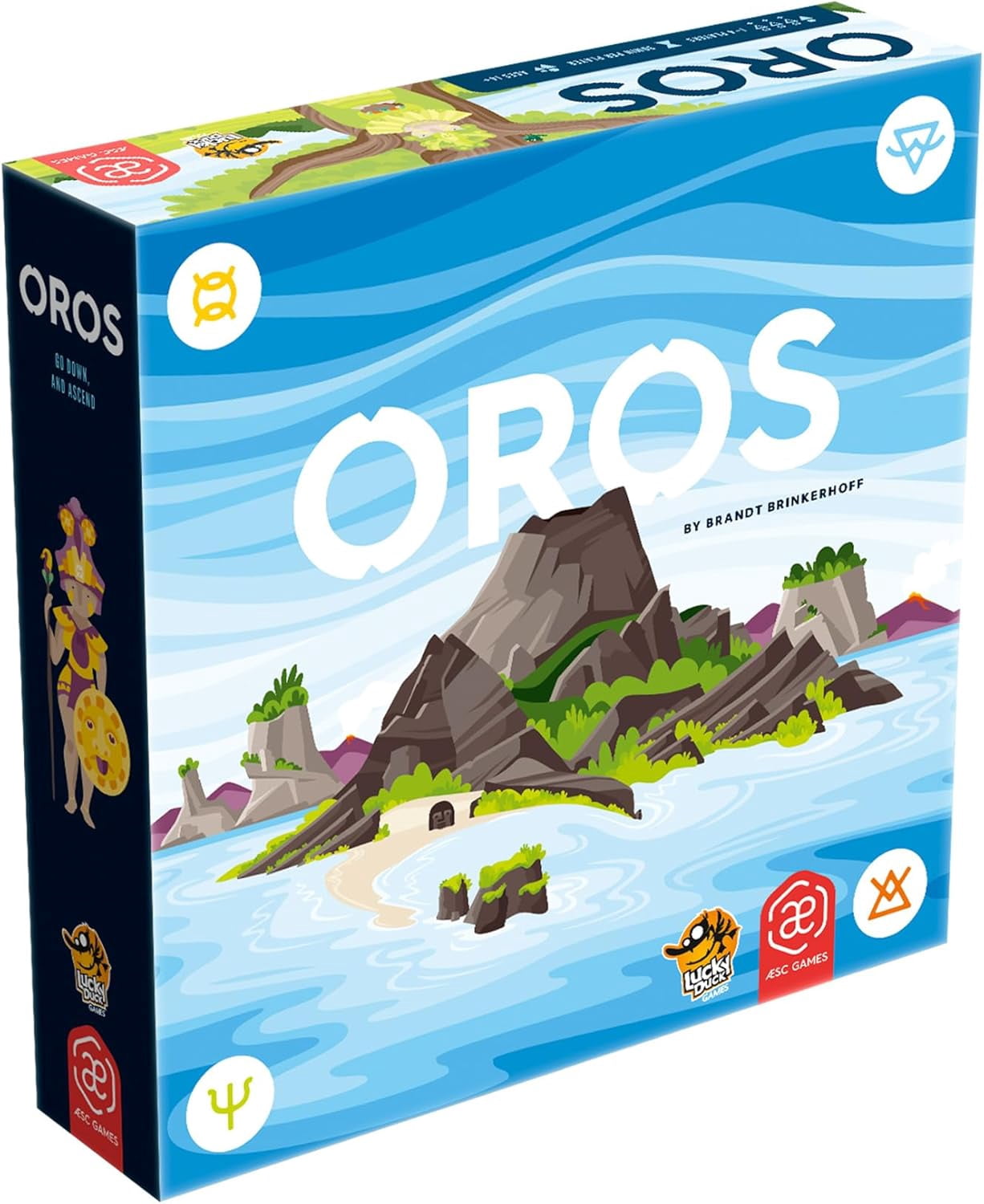 Lucky Duck Games OROS Board Game - Tile-Colliding Strategy Game For 1-4 Players, Ages 14+, 60-120 Min Play