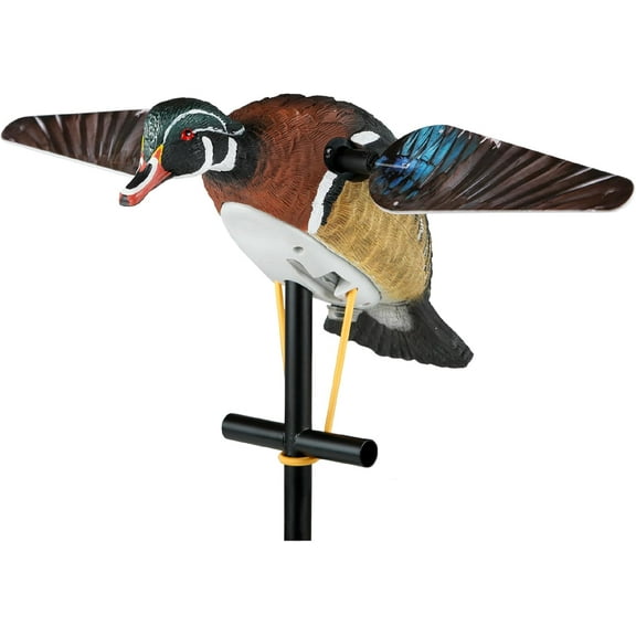 Lucky Duck Spinning Wing Motion Duck Decoys for Hunters, Lucky Woody HD