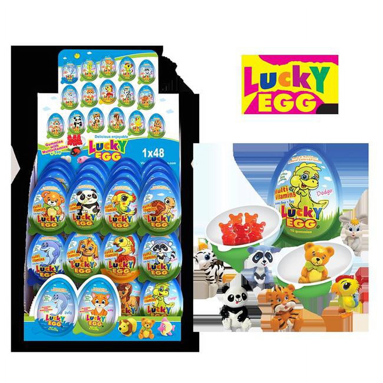 Lucky Egg Lucky Egg Giant with Surprises, Pack of 5 - Walmart.com