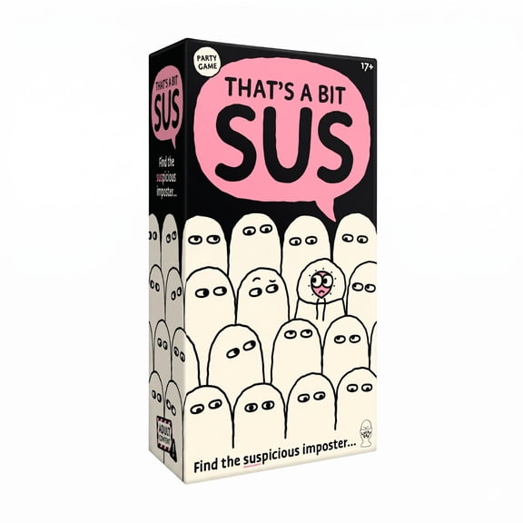 Lucky Egg That's a Bit Sus - Find the Impostor Card Game, Perfect for Family Game Nights, 17+, 100 Secret Questions