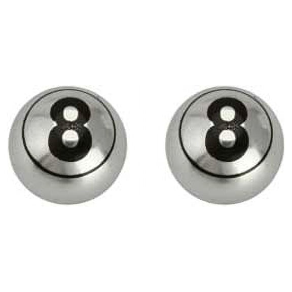 Lucky Eight Mini Valve Caps Chrome.