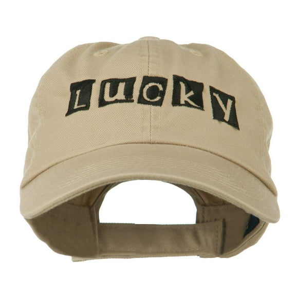 Lucky Embroidered Cap - Khaki OSFM