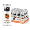 thumbnail image 1 of Lucky Energy Drink | Sugar Free Energy Drinks with Maca, Ginseng, Taurine, Beta-Alanine | Healthy Energy Drinks | 200mg Caffeine. Orange Drizzle 16oz., 1 of 6